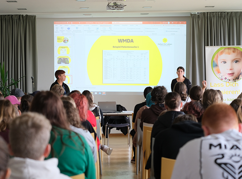 Vortrag im Festsaal zur Typisierung