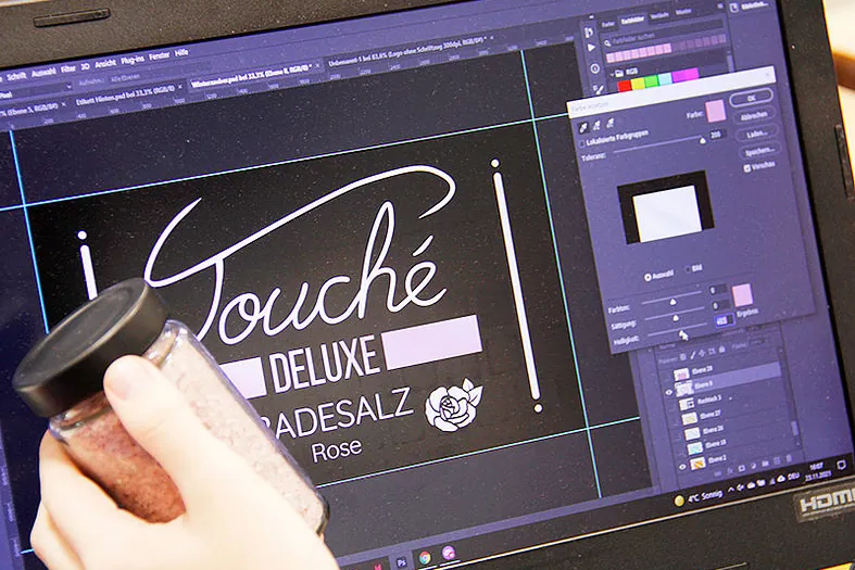 Produktdesign der Junior Company am Bildschirm