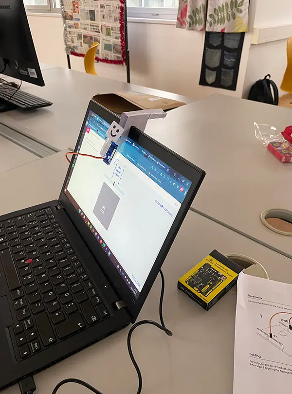 TinySorter auf dem Laptop
